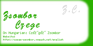 zsombor czege business card